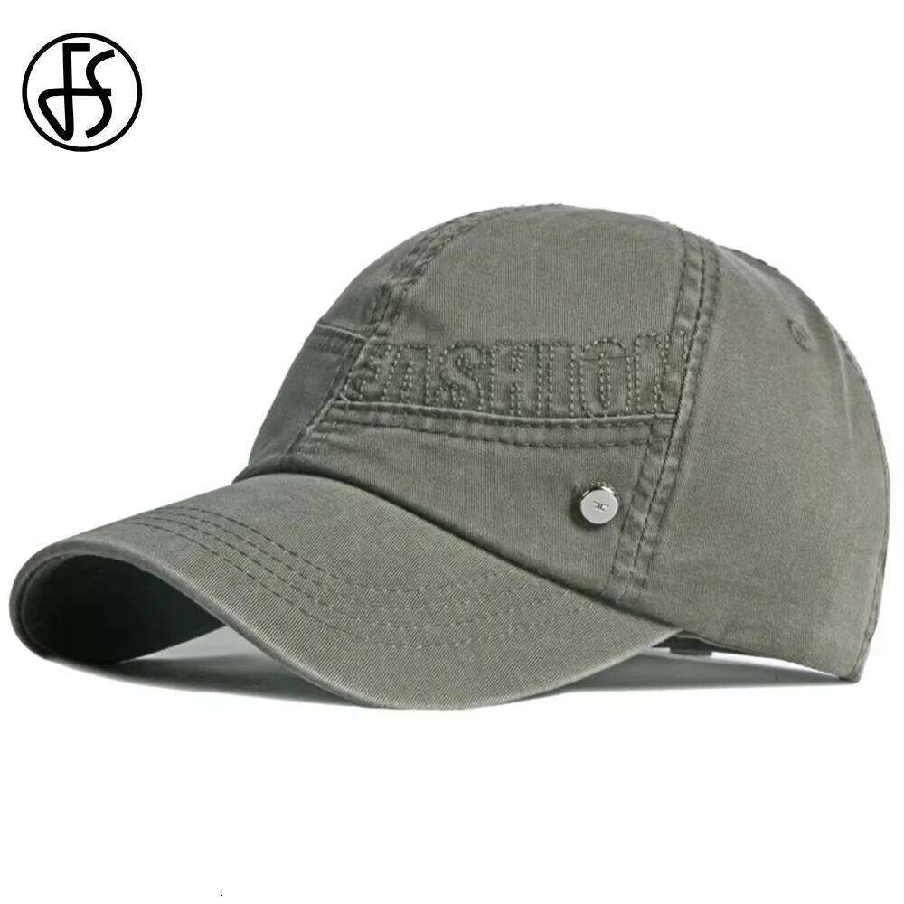 FS Winter Army Green Baseball Cap For Men Luxury Brand Women Hats Cotton Vintage Trucker Caps Outdoor Sports Hat Gorras Z260226