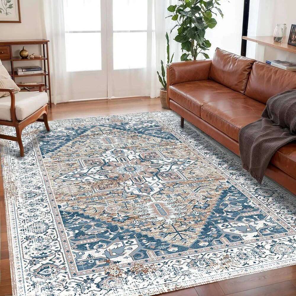 VIKAMA Bohemian Crystal Velvet Anti Slip Carpet For Living Room ,Floor Bedroom Big Size Rugs, Sofa Mats, Study,Home Decoration H260226