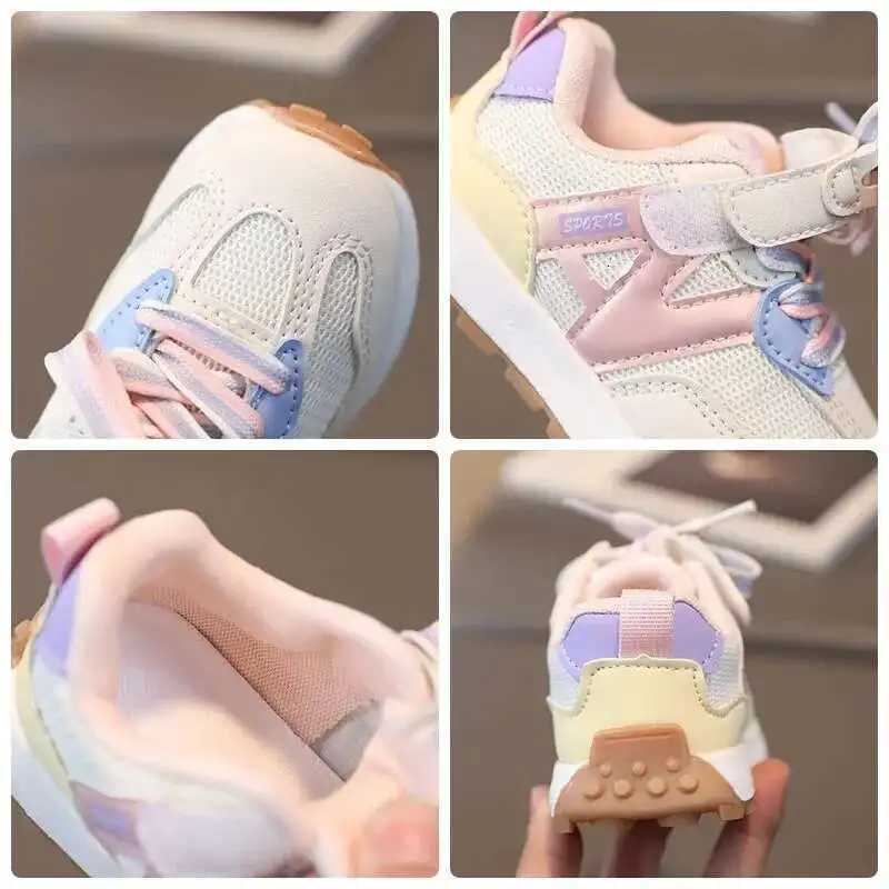 Kids Sneakers Boys Girls Breathable Mesh Sport Shoes Fashion Casual Lightweight Running Shoes for Toddler ChildrenT260227