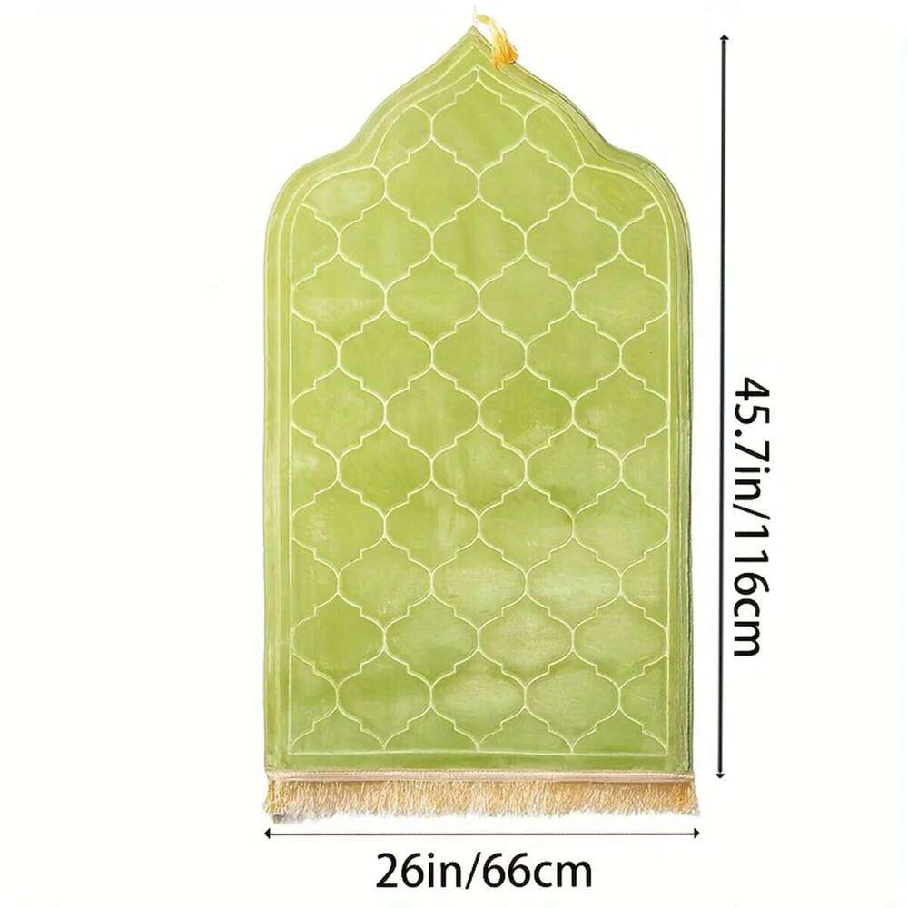 Thickened Printed Plush With Tassel Flannel Irregular Prayer Mat H260226