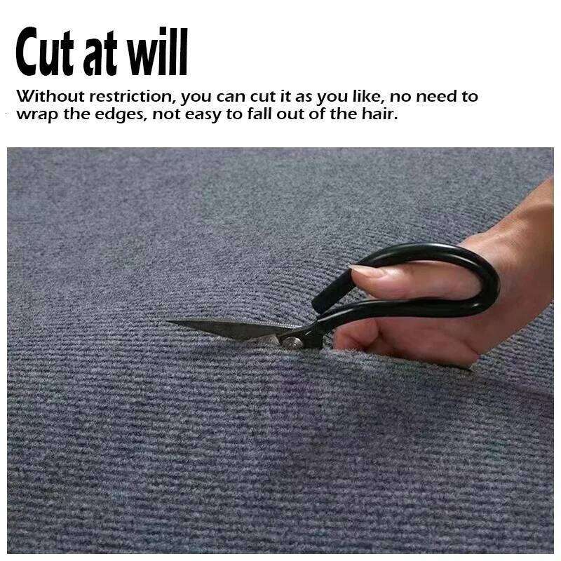 Decoration Staircase Carpet Living Room Water Uptake Rugs for Bedroom Kitchen Home Decor Bathroom Self-adhesive Solid Color H260226