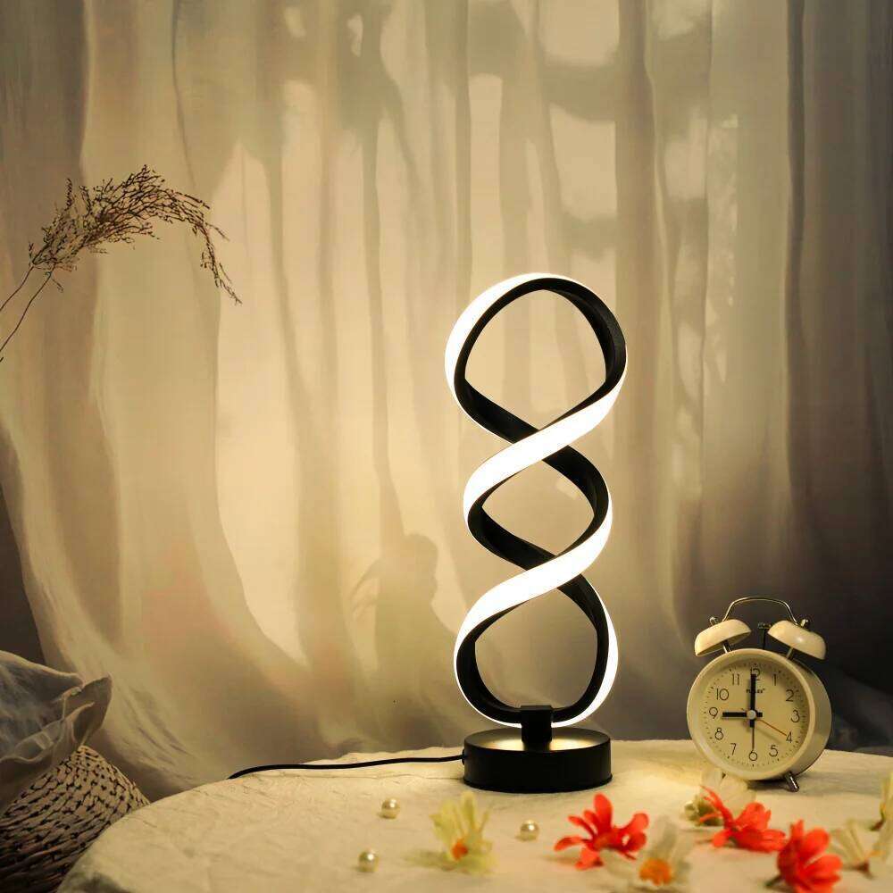 1PC Creative Modern Artistic Desk Lamp, Powered by USB - Three-color Lighting, Suitable for Various Occasions Z260227