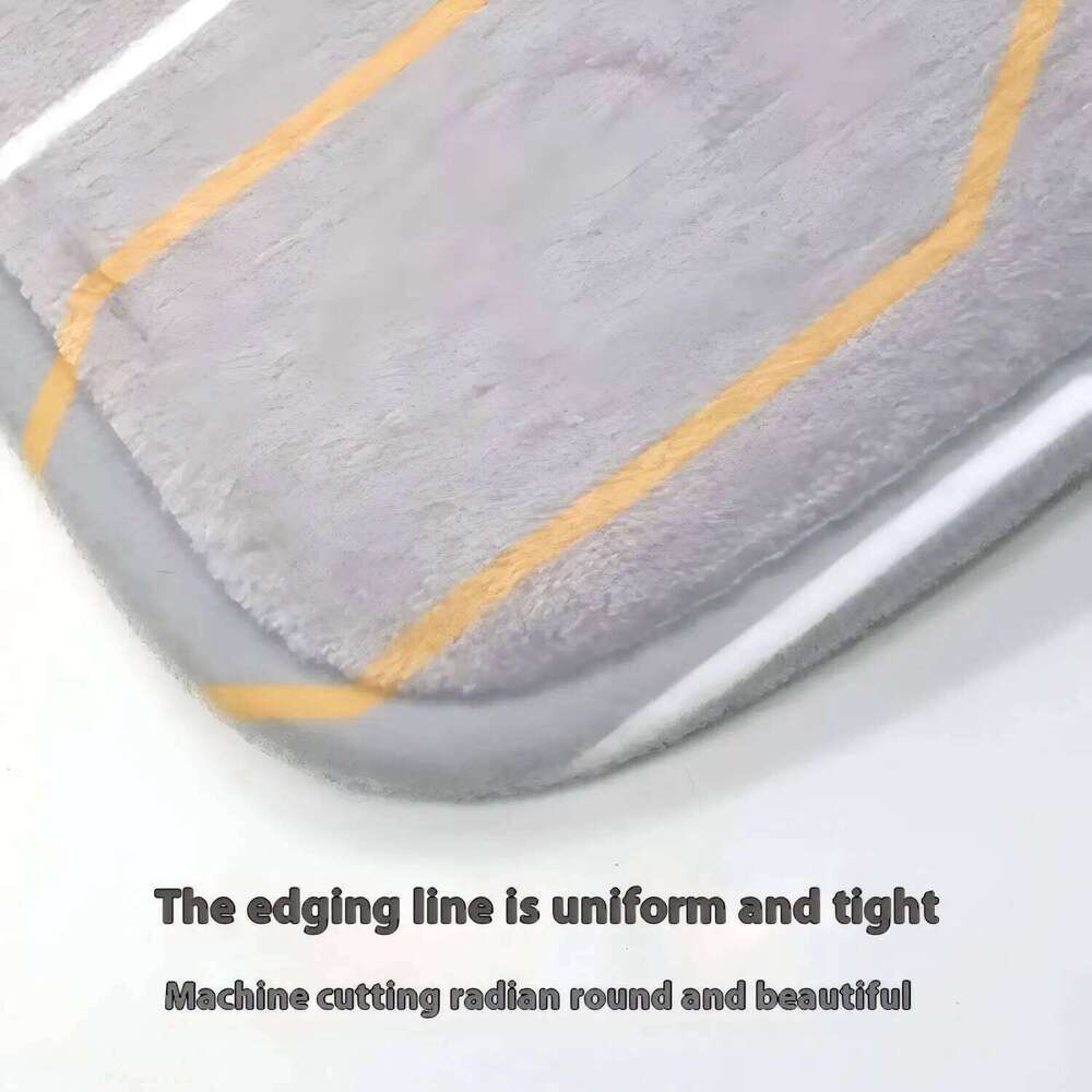 VIKAMA Rug For Flannel Cream Wind Solid Color Black And White Diamond Lattice Bed Bedroom Window Carpet H260226