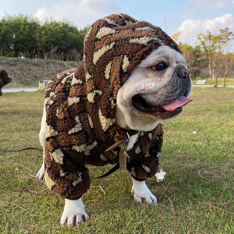 Lamb Wool Double Layer Thickened Pet Clothes French Bulldog Hoodie Teddy Schnauzer Pug Shiba Inu Dog Apparel Bamubi