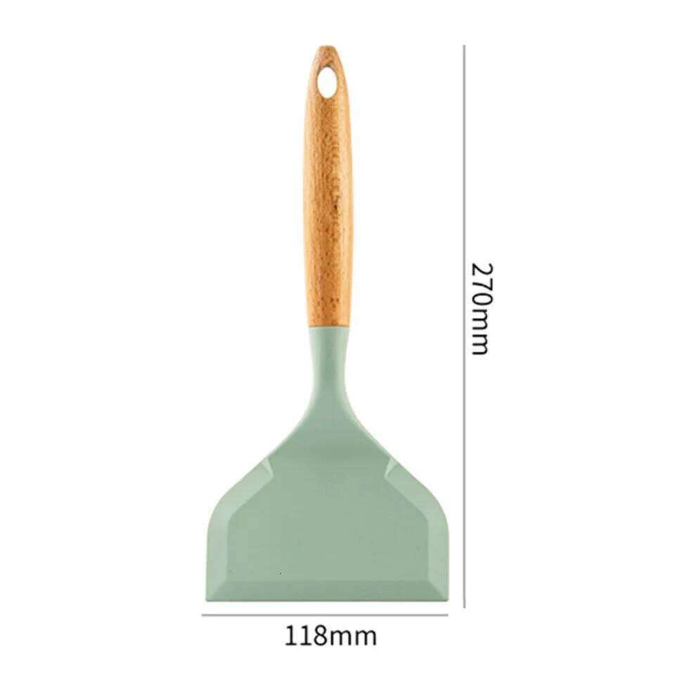 Non-stick Silicone Spatula Wide Mouth Yuzi Burning Omelette Pancakes Fried Eggs Shovel Kitchen Accessories Cooking Gadgets