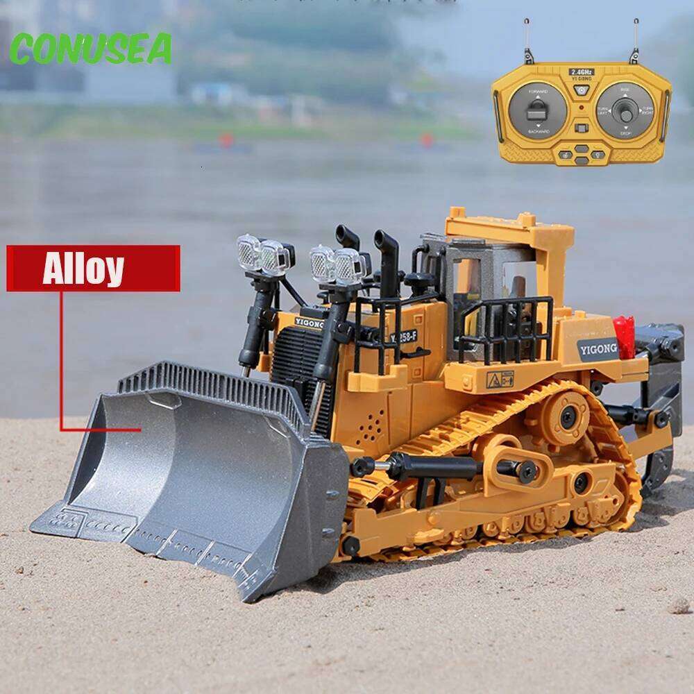 Rc Excavator Bulldozer Truck Toys for Boy 2.4G Remote Control Dumper Engineering Vehicle tractor Crawler Birthday Gift Child H260227