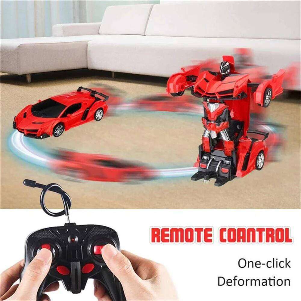 2-in-1 RC Robot, Remote Control Transforming Toy Vehicle, Deformation Racing Car Model, Automatic Conversion Kids Boys Gifts H260227