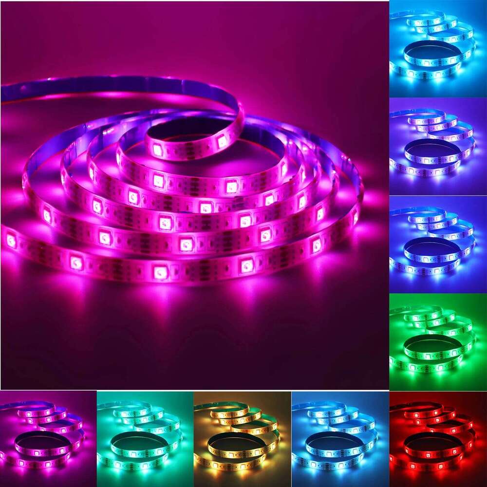 5V RGB Strip Kit USB Powered Music Sync Bluetooth/3Key/44Key Control Dimmerable Flexible Indoor TV BackLighting LED Lights Z260226