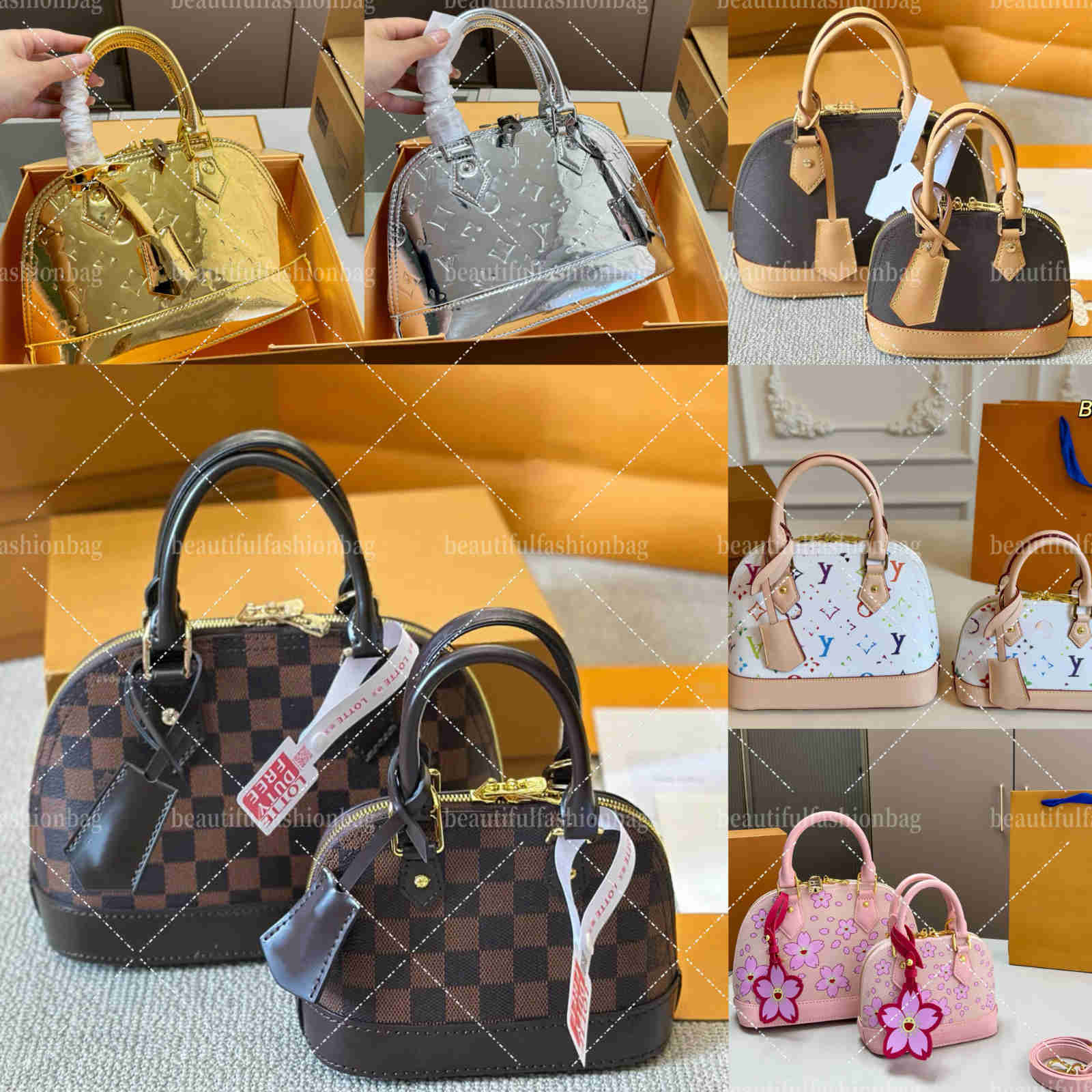 Shoulder Bags 10A Designer Bag almas Bags Shoulder Bags Luxury Handbags bb bag Womens Fashion Designed Flower Floral High Quality Large Capacity Shell Checker bag