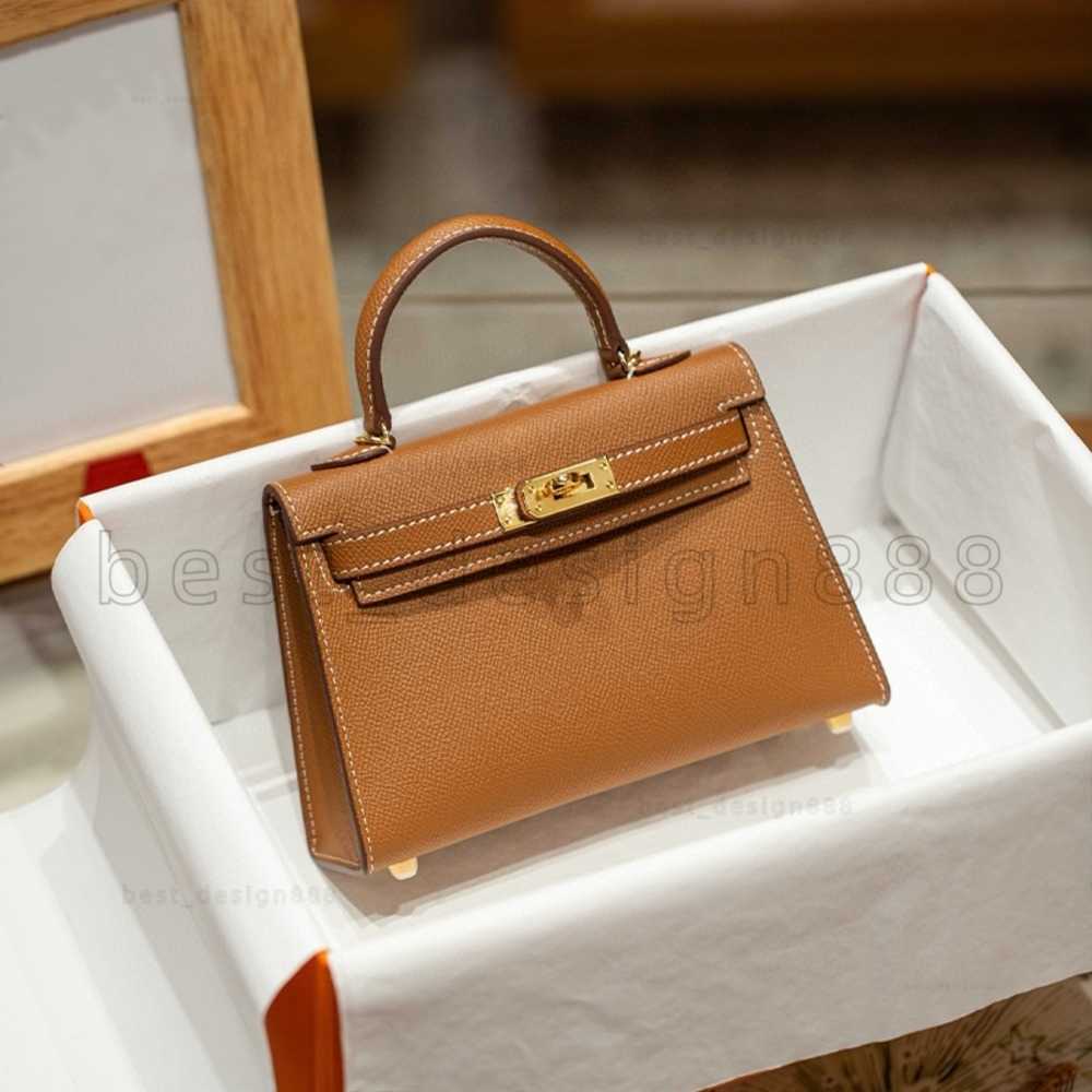 Designer handbags shoulder mini 19cm ladies crossbody bags kel classic fashion portable compact and highgrade sense out of the street 12A 2025