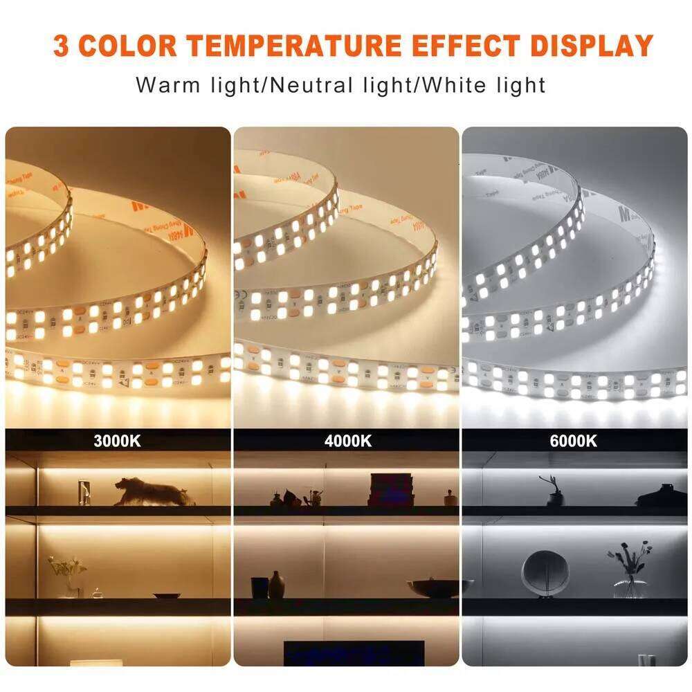 5M 10M RA98 DC 24V LED Strip IP20 SMD 2835 240Leds/M 3000K 4000K 6000K Full Spectrum Flexible Ribbon Tape Light Z260226
