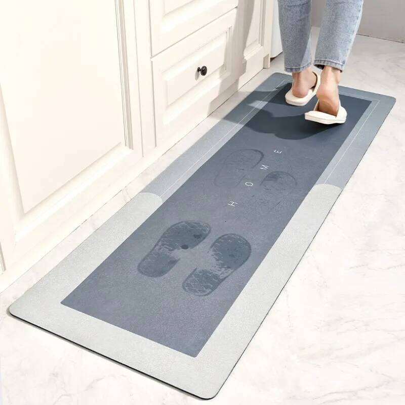Super Absorbent Floor Mat Diatom Mud Bath Pad Anti-Slip Kitchen Mats Wipeable Wash Long Strip Carpet H260227 - view 7