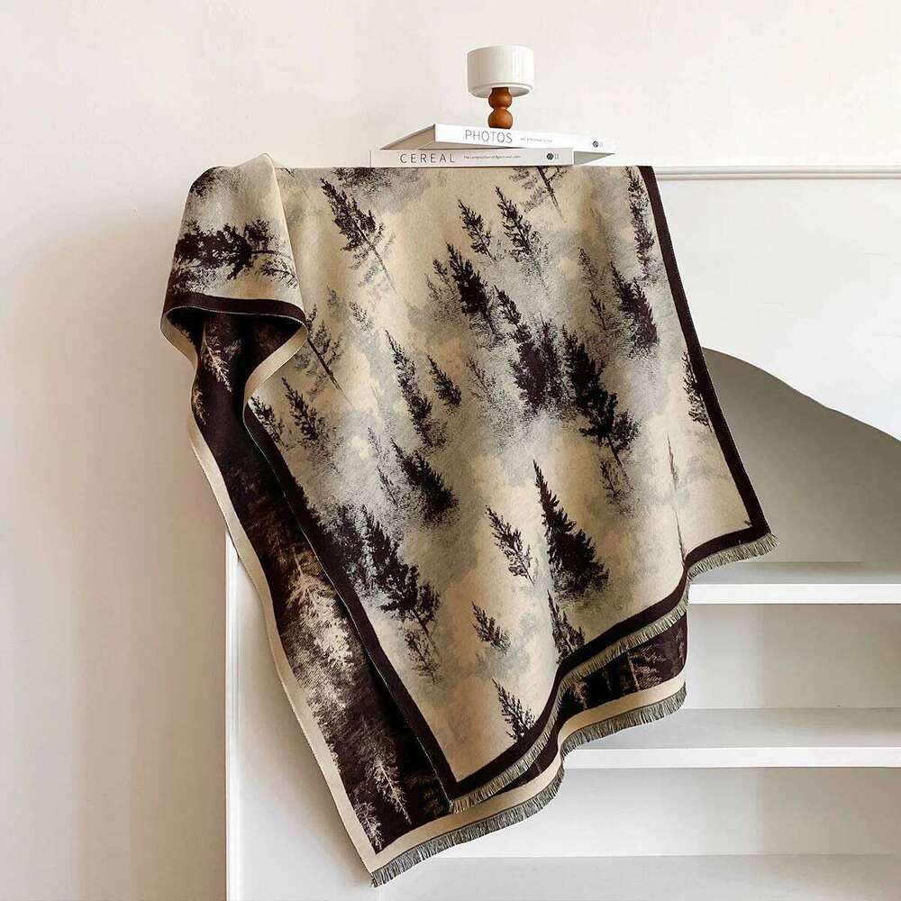 2025 New Luxury Design Winter Two-Sided Cashmere Print Scarves High Quality Women Thicken Wrap Shawl Ladies Brand Pashmina Scarf Z260226