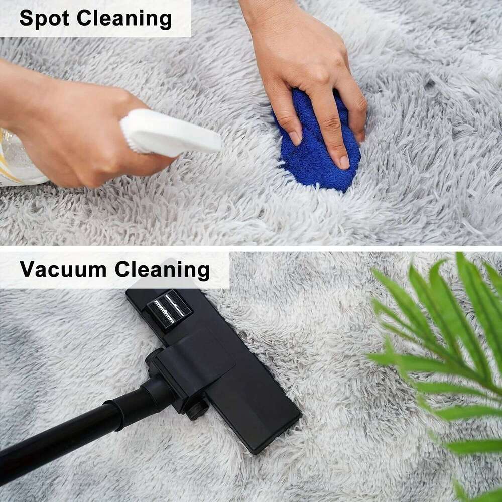 VIKAMA Tie-Dye Plush Soft Living Bedroom Game Room Carpet, Non-Slip Entrance Door Mat, Home Decoration H260226