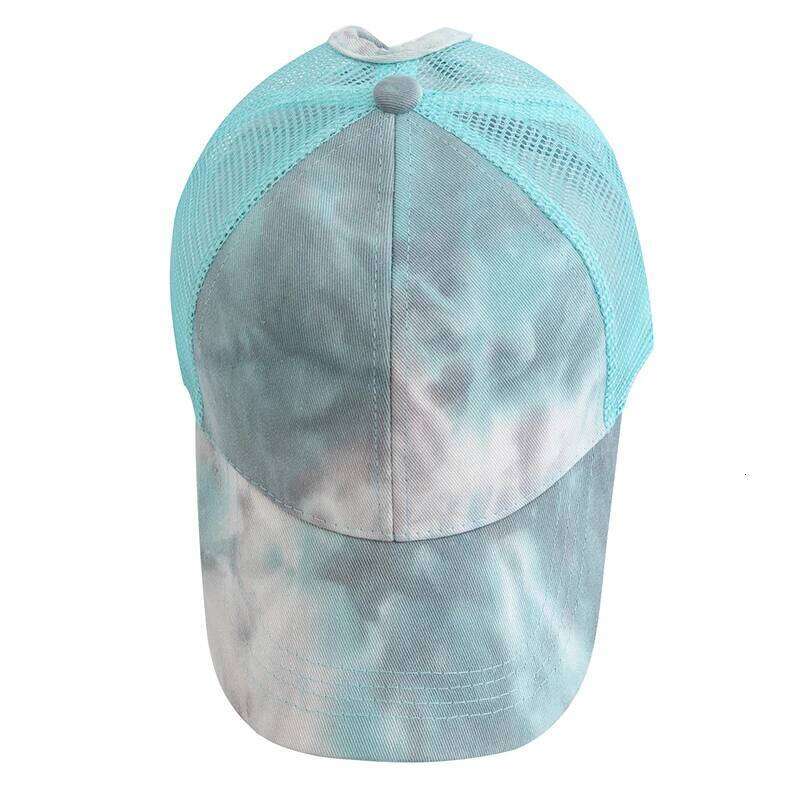 New Women Ponytail Tie Dyeing Design Baseball Cap Female Streetwear Trucker Hats Z260226