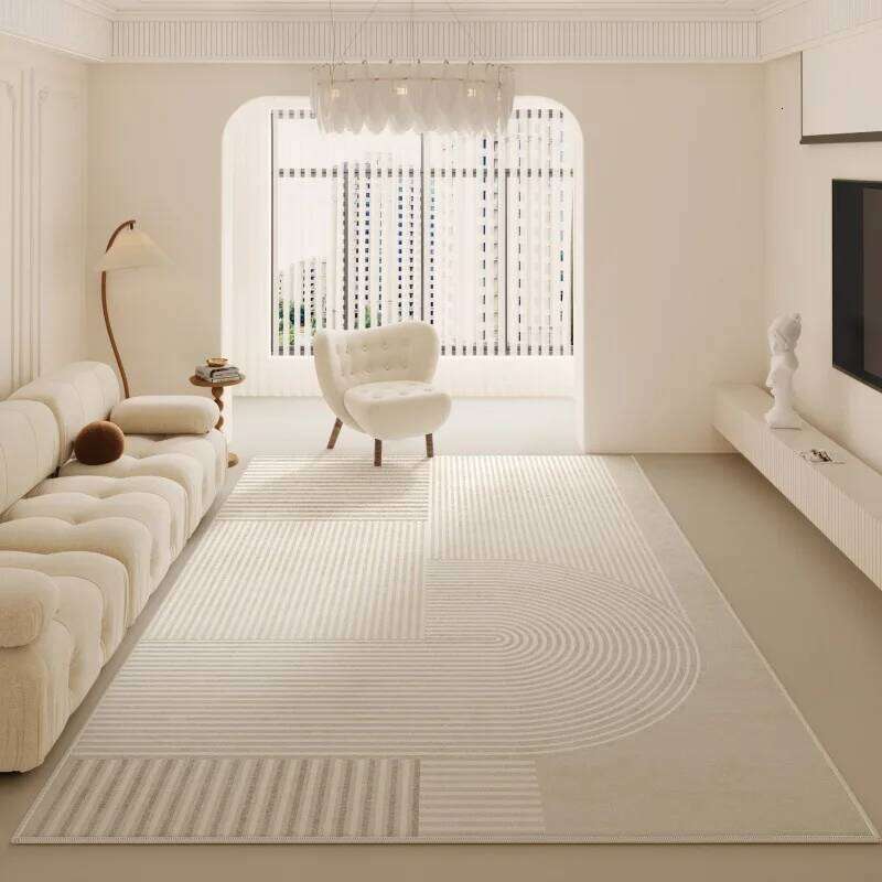 VIAKMA Creamy Flannel Carpet Living Room Luxury High-End Sofa Coffee Table Rug Bedroom Floor Mat Home Decoration H260227 - view 5