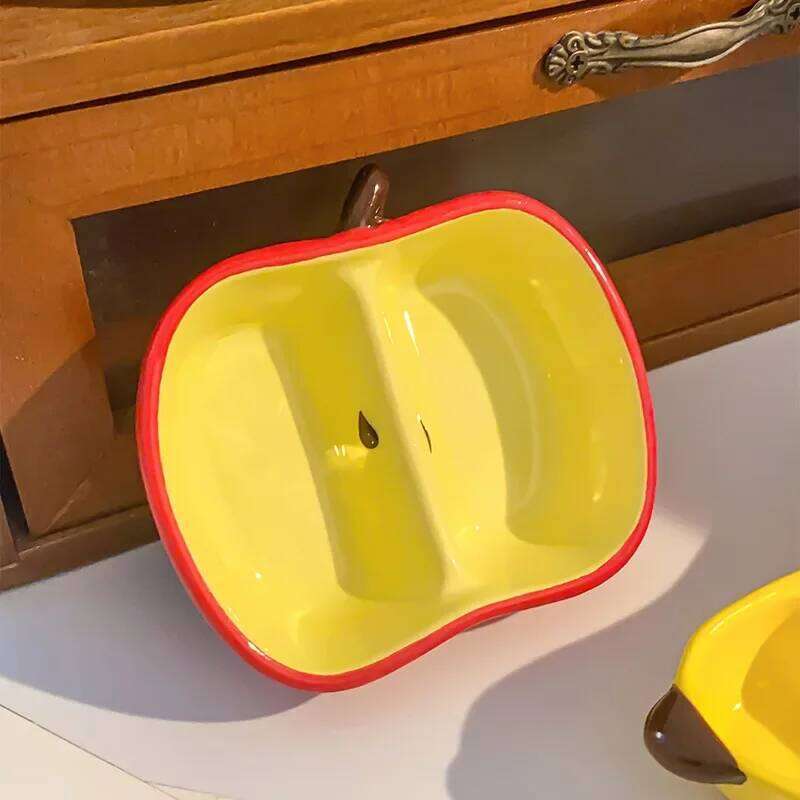 1PCS Creative Fruit Ceramic Dish Mini Saucer Kitchen Tableware for Snacks Sauces Seasonings Dinner Plate Household Supplies