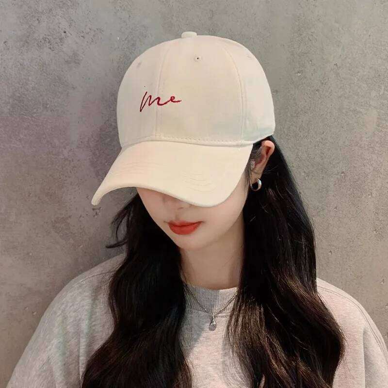 Simple Embroidery Baseball Hat For Women Men Solid Color Cotton Duck Tongue Cap Adjustable Unisex Casual Sports Sun Visors Z260226