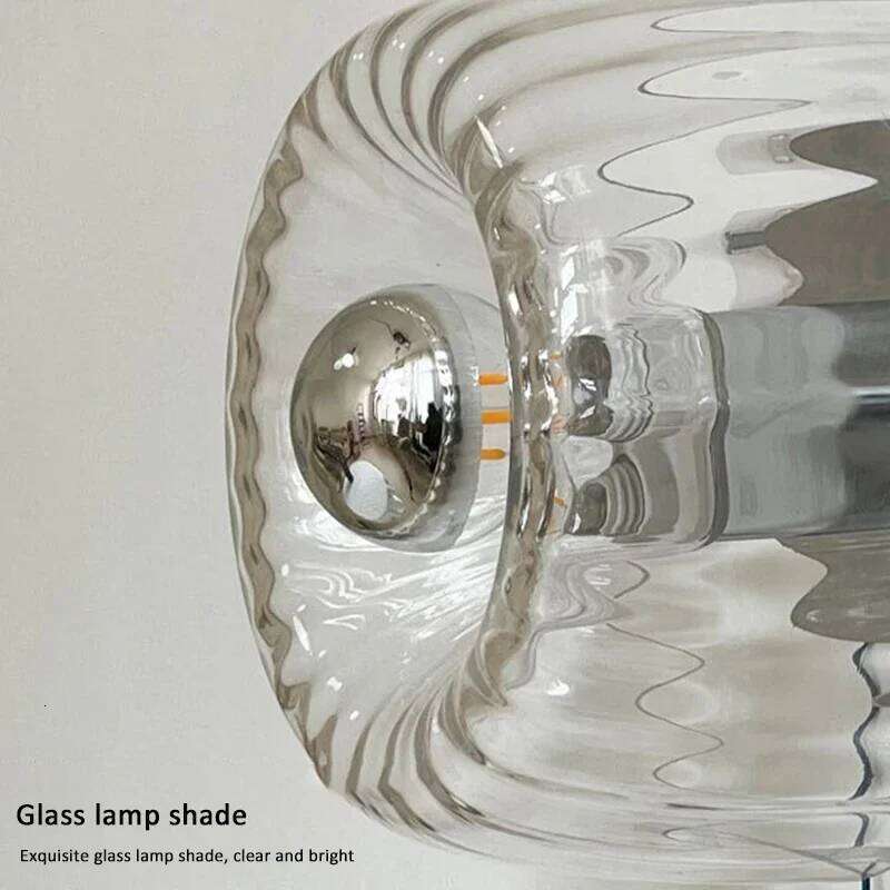 LED Sconce Creative Round Glass Lighting Indoor Outdoor Wall Mounted Lamp Ceiling Light for Living Room Bathroom Porch Decor Z260227