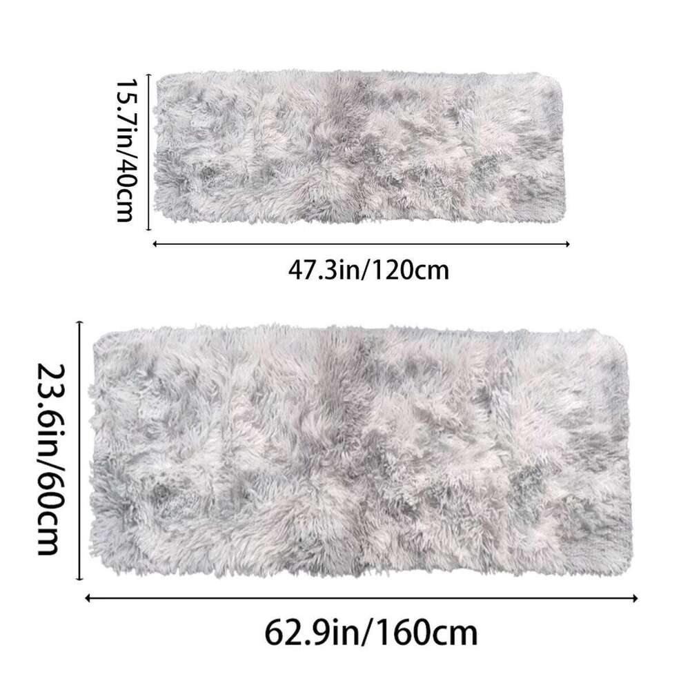 Area Rugs Bedroom Fluffy Non-slip Tie-Dyed Fuzzy Shag Plush Soft Shaggy Bedside Rug Living Room Carpet H260227 - view 3