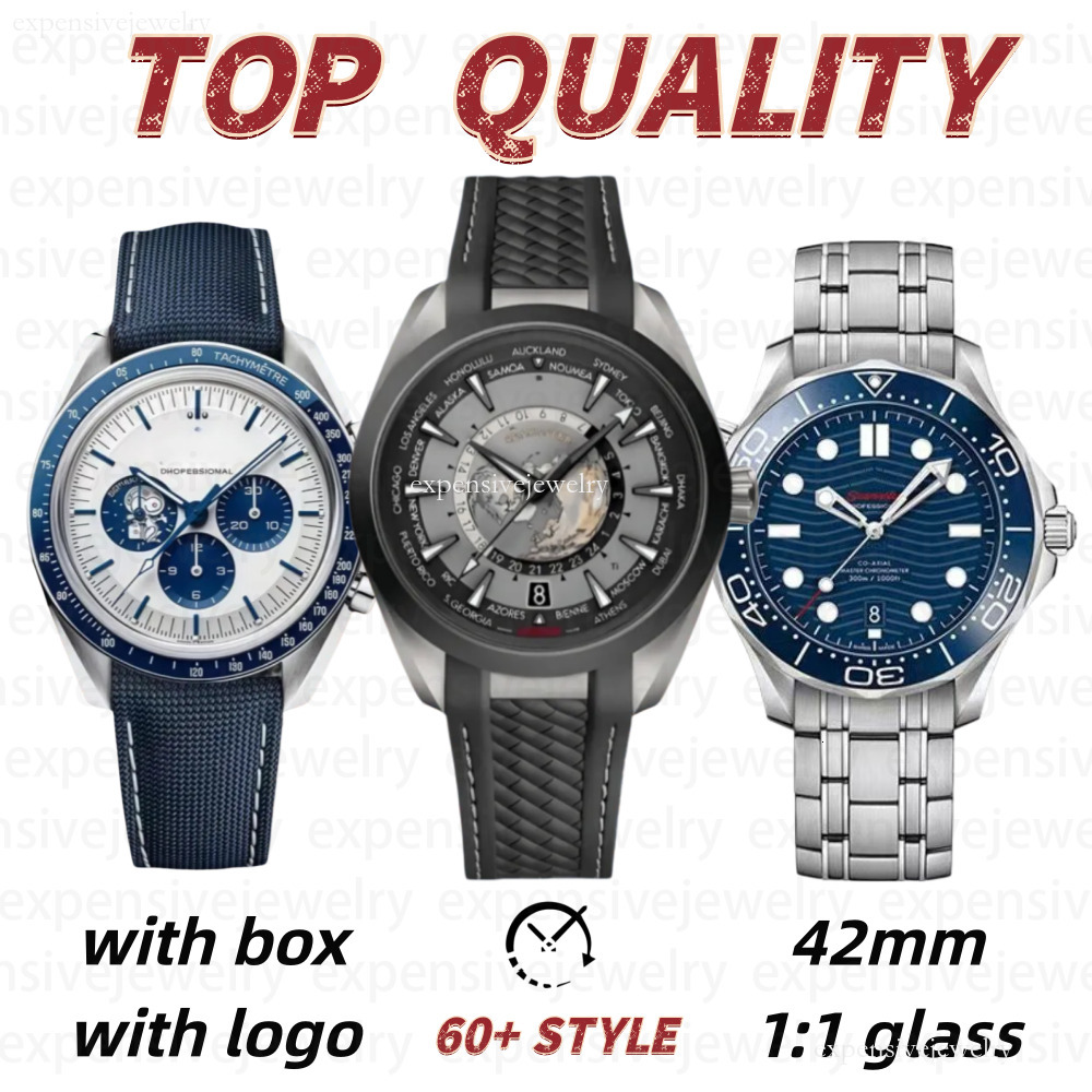 Designer Omgs Watch Sea Master 007 Professional Stainless Steel Wrist Watches For Men Speed Master Mens Watches All Dial Work Automatic Omegwatch Stopwatch 300 C2b
