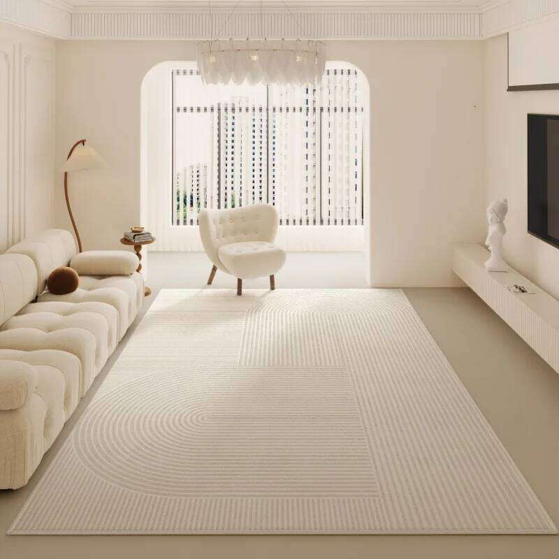 VIAKMA Creamy Flannel Carpet Living Room Luxury High-End Sofa Coffee Table Rug Bedroom Floor Mat Home Decoration H260227 - view 6