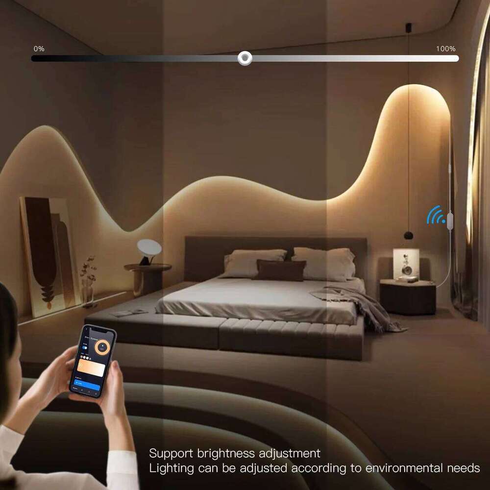 Zigbee 3.0 Tuya Smart 5V USB Neon LED Strip Light Waterproof Dimmable Wif Control TV Backlight Cabinet Room Decor Alexa Lamp Z260226