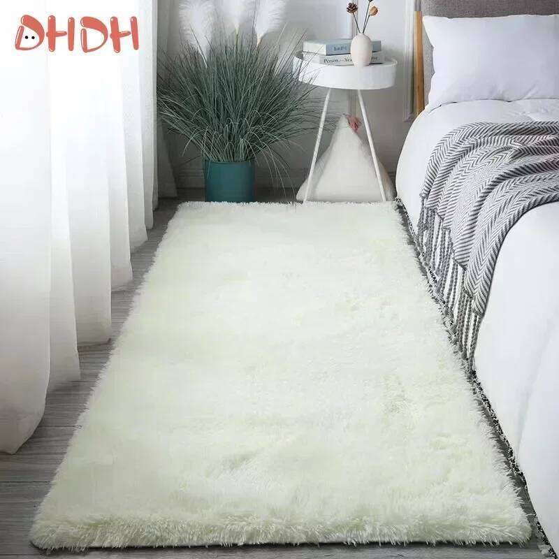 Soft Bedroom Large Carpet Living Fluffy Hall Sofa Area Rug Carpets Room Decor Plush Rugs for Children Play Mat H260226