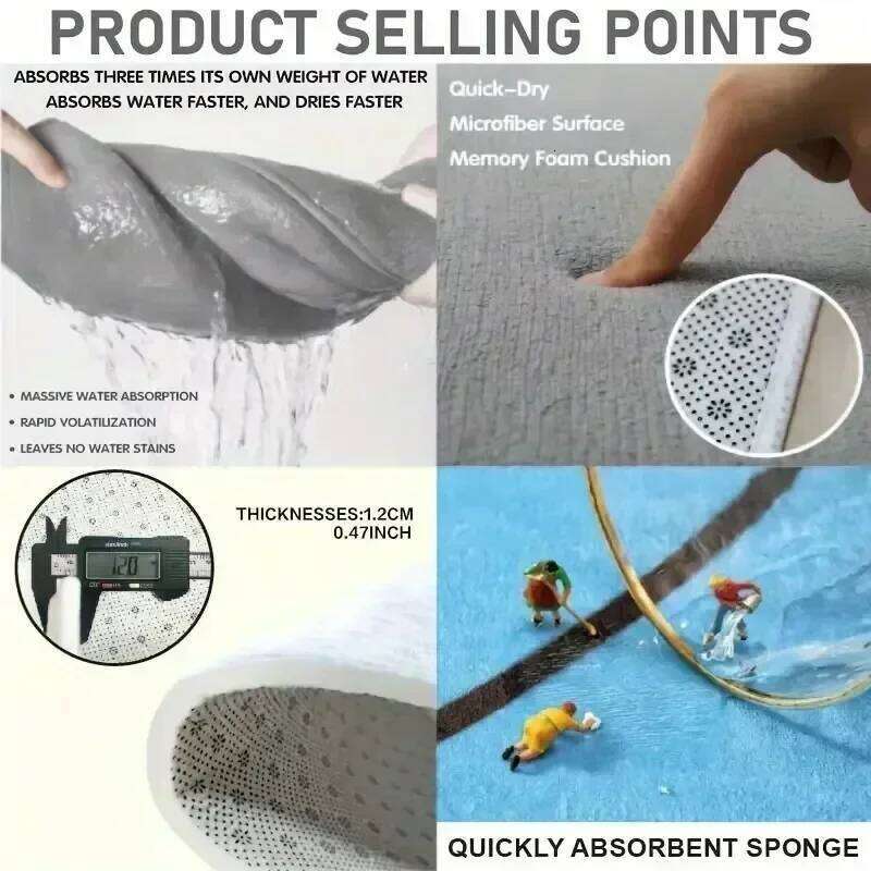 Kids Playroom Rug Gray Road & Hopscotch Design, Non-Slip Carpet Bedroom Living Room Bathroom Dormitories Floor Mat H260226