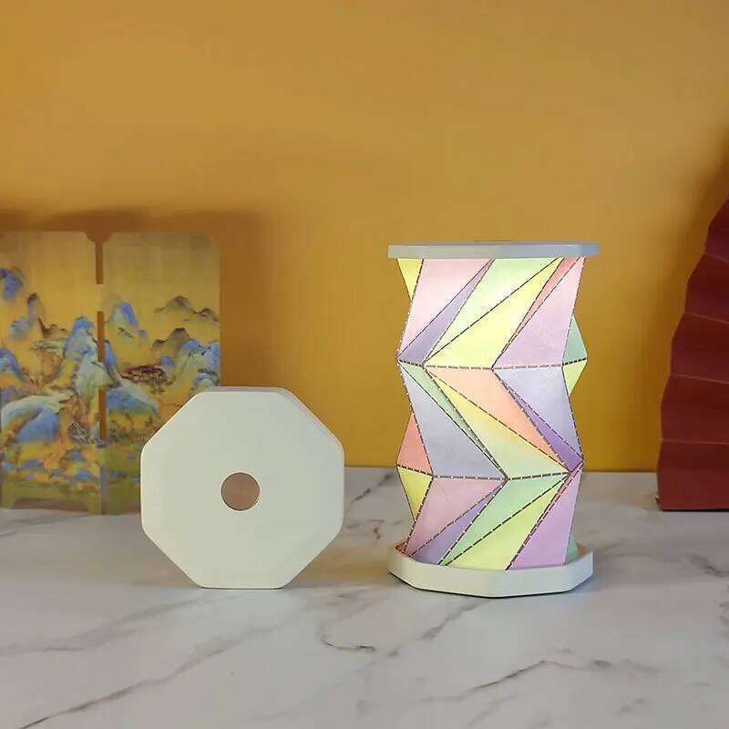 Mini Paper Lantern Night USB Charging Portable Foldable Book Lamp Bedroom Bedside Decor nightlight LED Table Light Gifts Z260227