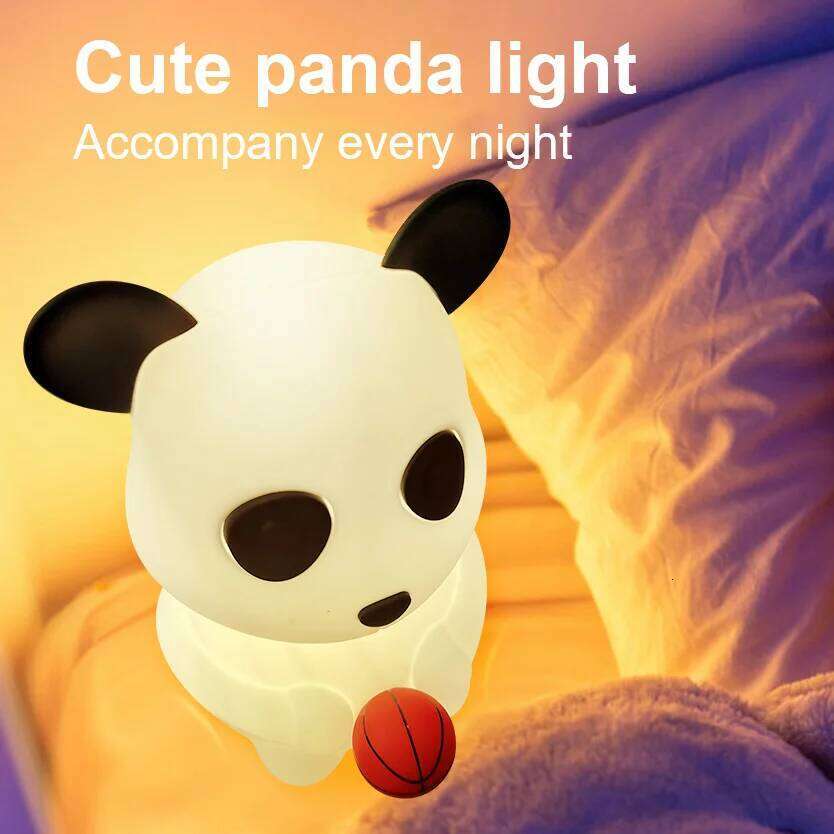 Creative Panda Night Light with Remote Control, Multi-Color Adjustment, Suitable for Various Room Types Z260227