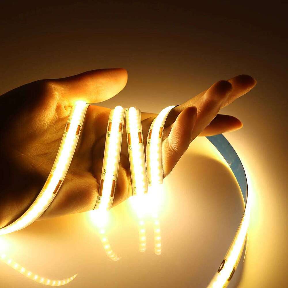 10M 5M LED Strip Light 12V 24V Linear Dimmable High Density Flexible FOB COB Led Lights RA90 Tape Z260226