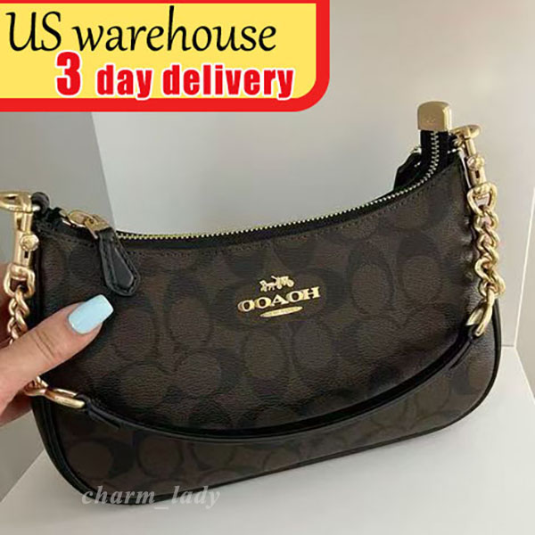 10A luxury Design bag Fashion classic shoulder bag Designer handbag Teri High quality leather armpit crossbody bag Small handbag Chain wallet coachdesigner bag