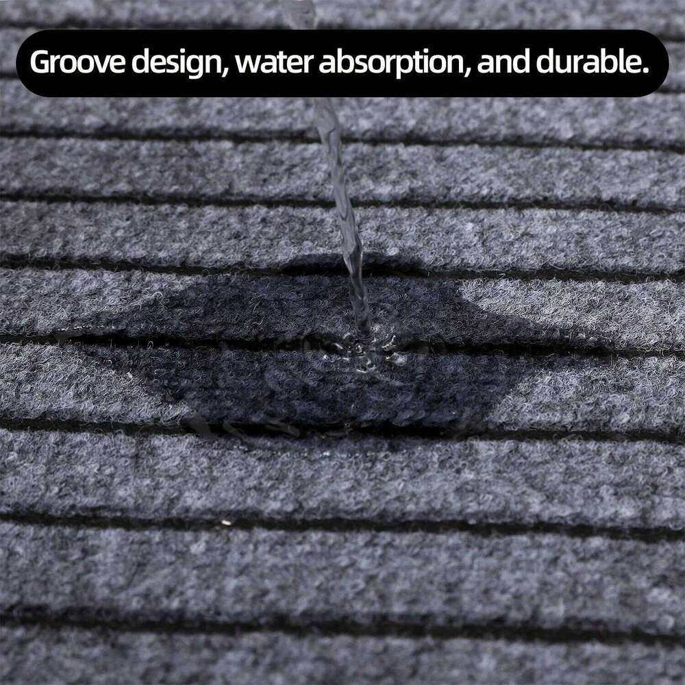 Modern Minimalist Square Floor Mat - Durable, Stain/Fade Resistant, Non-Slip Rubber Backing, Machine Washable for Indoor/Outdoor H260226