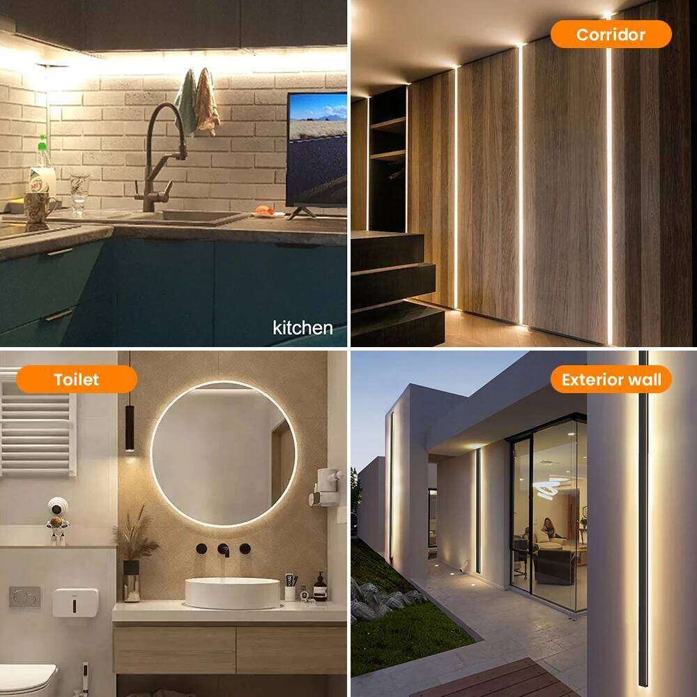 5M 10M/Roll LED Strip DC 12V 24V SMD 2835 120LEDs/M White/Warm White Home Decoration Lamp Flexible Ribbon Tape Rope Lights Z260226