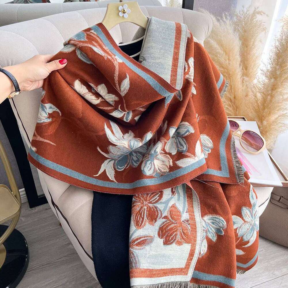 Women Scarves New Arrived Shawl Thick Brand Luxury Double Sided Pashmina Cashmere All-Match Warm Travel Blanket Scarf Z260226