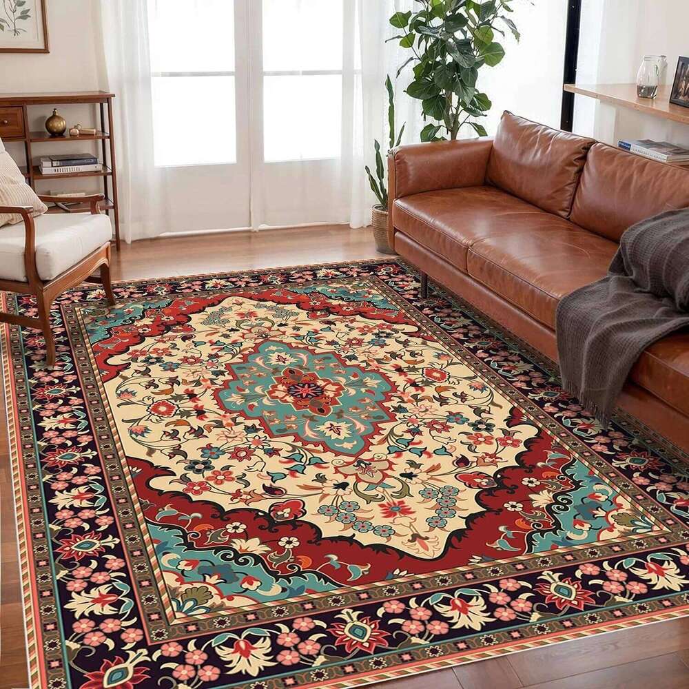 VIKAMA Bohemian Crystal Velvet Anti Slip Carpet For Living Room ,Floor Bedroom Big Size Rugs, Sofa Mats, Study,Home Decoration H260226