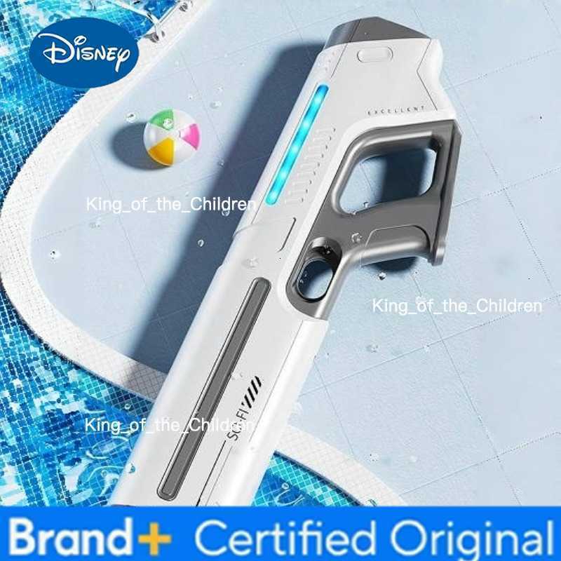Disney Childrens Fully Automatic Water Storage Gun Large Capacity Electric Water Absorbing Toy Gun Summer Outdoor Water Toy Gift H260227
