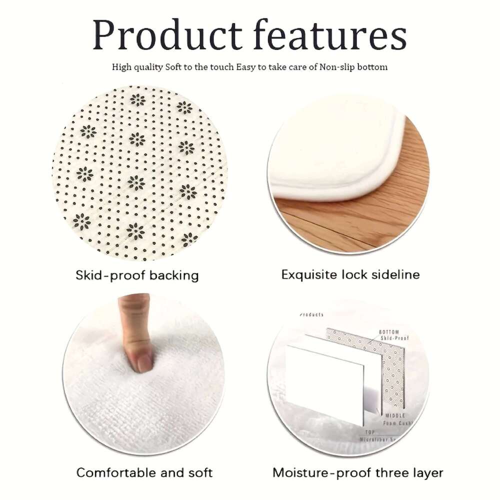 VIKAMA Premium Flannel Carpet, Motorcycle Floor Parking Mat, Oil-Proof, Anti-Slip, Stain-Proof, Home Decoration H260226