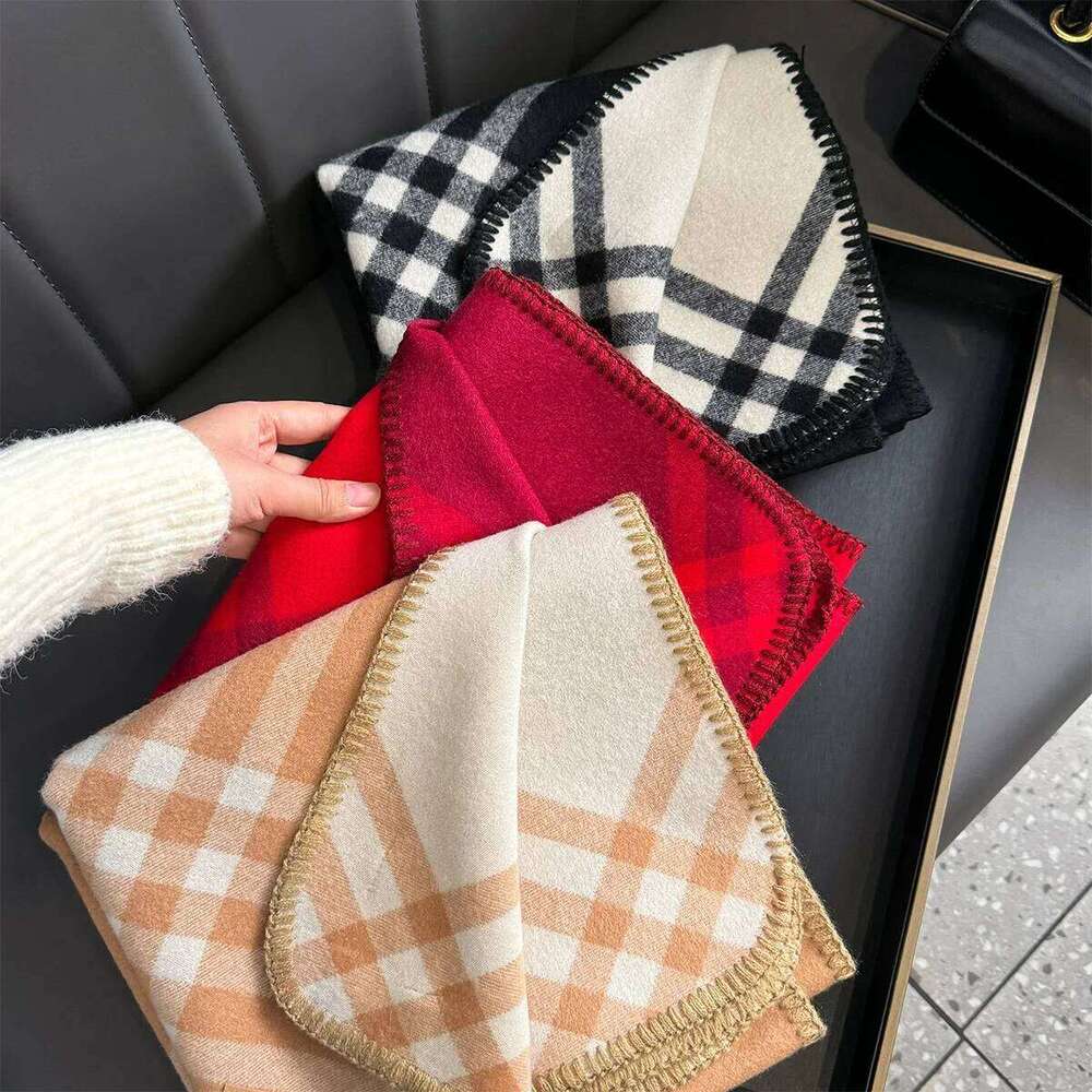 Fashion Long Plaid Scarf for Women Winter Warm Acrylic Thick Shawl Elegant Luxury Neck Wrap Scarves Bufandas Foulard Femme Z260226