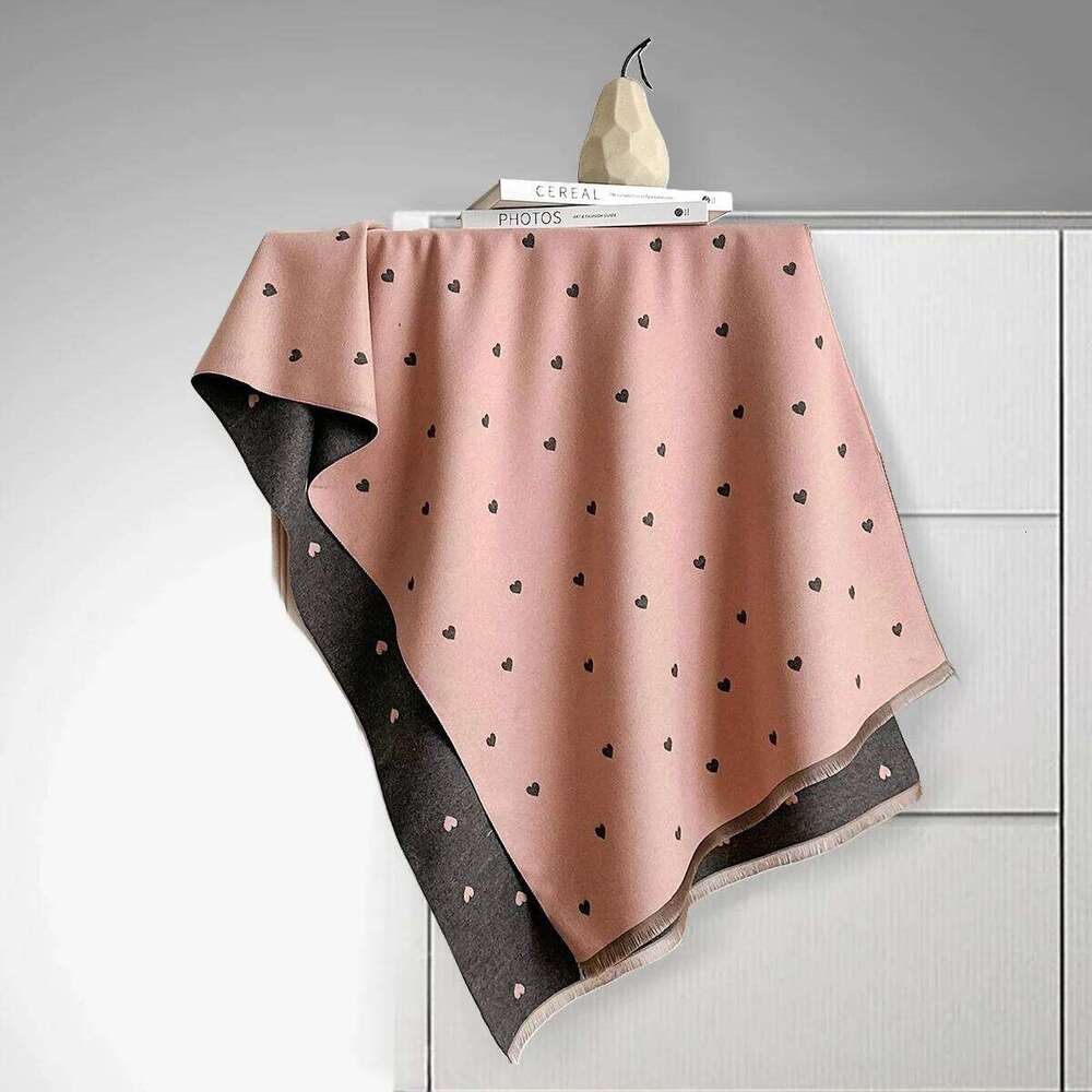 Autumn Winter New Elegant Flowers Design Imitation Cashmere Soft Warm Versatile Shawl Coldproof Windproof Blanket Scarf Z260226