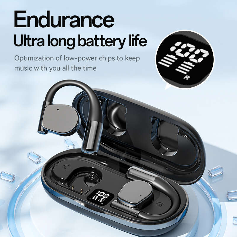 New Smart Translator OWS Open Ear Bone Conduction Bluetooth Earphones True Wireless Over-Ear Headphones