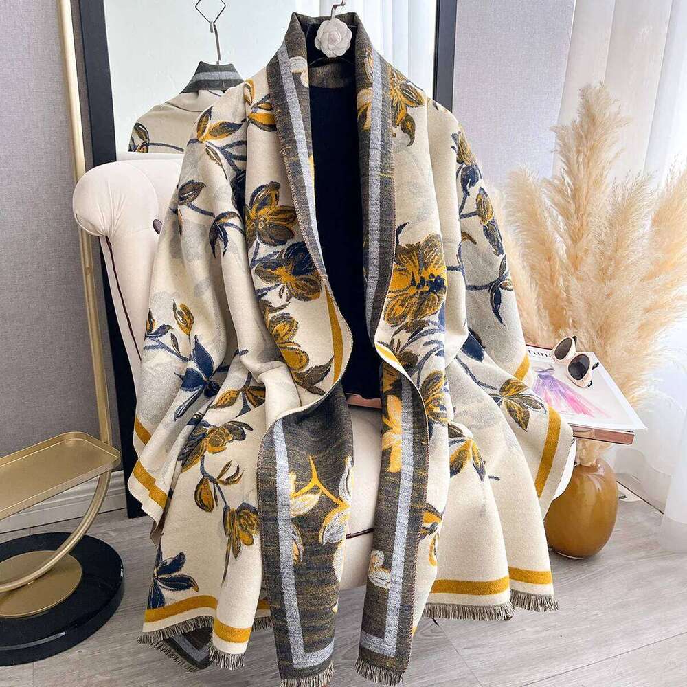 Women Scarves New Arrived Shawl Thick Brand Luxury Double Sided Pashmina Cashmere All-Match Warm Travel Blanket Scarf Z260226