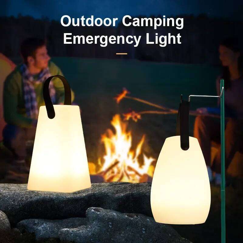 LED remote control charging night portable sleep circular household atmosphere bedside outdoor camping light Z260227