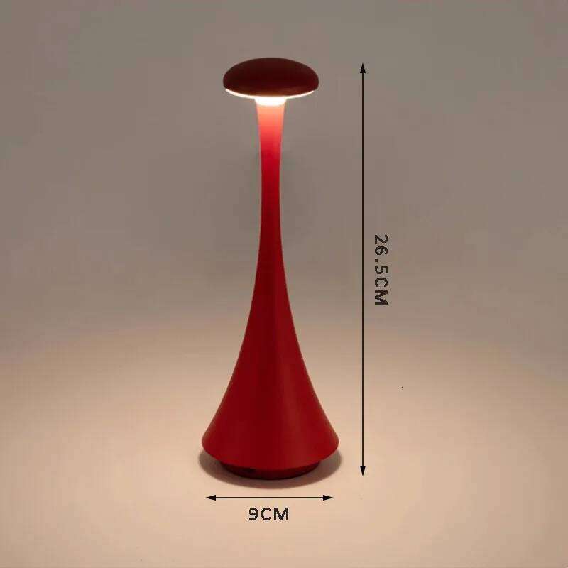 New Arrival Mushroom Table Rechargeable Wireless touch Creative USB-C Desk Lamp Hotel Bedroom Atmosphere Light Z260227