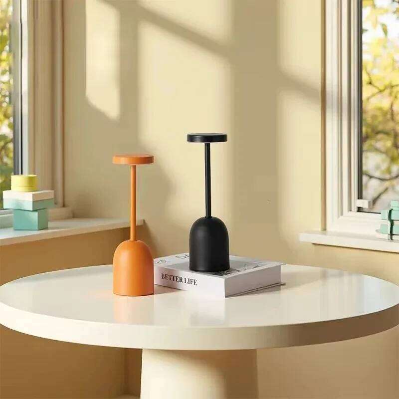 Dimming LED Night Light Living Room Bedroom Bedside Desktop Desk Lamp Rechargeable Tri-color dimming Wine Cup Table Lamps Z260227