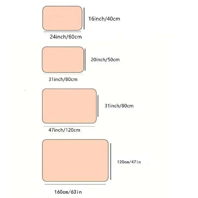 Red Boho Rug Entryway, Non-Slip Washable Rugs Oriental Indoor Mat Floor Carpet for Entrance Bedroom Kitchen Bathroom H260226