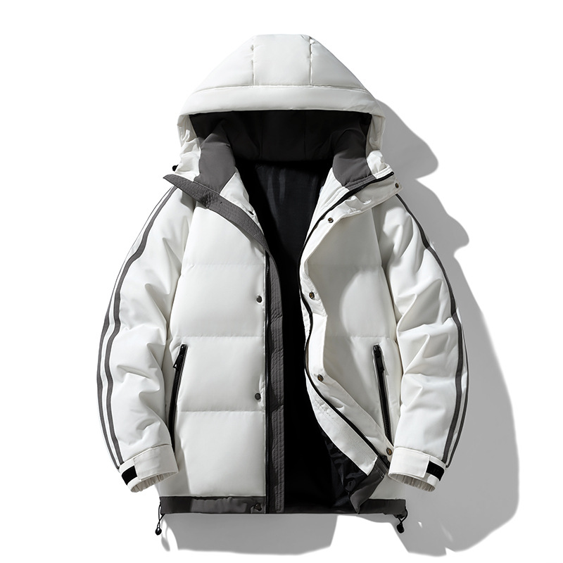 Men's Big and Tall Winter Padded Jackets, Loose Fit Plus Size Warm Cotton Coats, Casual Heavyweight Outerwear for Fall and Winter