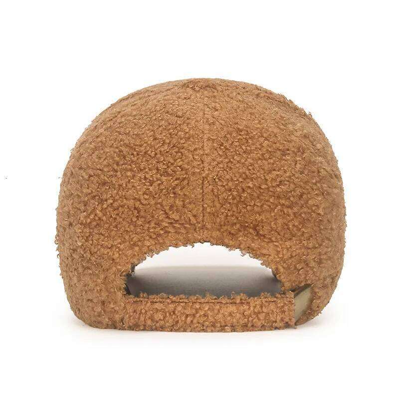 Winter Lamb Wool Solid Color Plain Baseball Cap - Warm Teddy Fleece, Face-Flattering, Structured Crown Z260226
