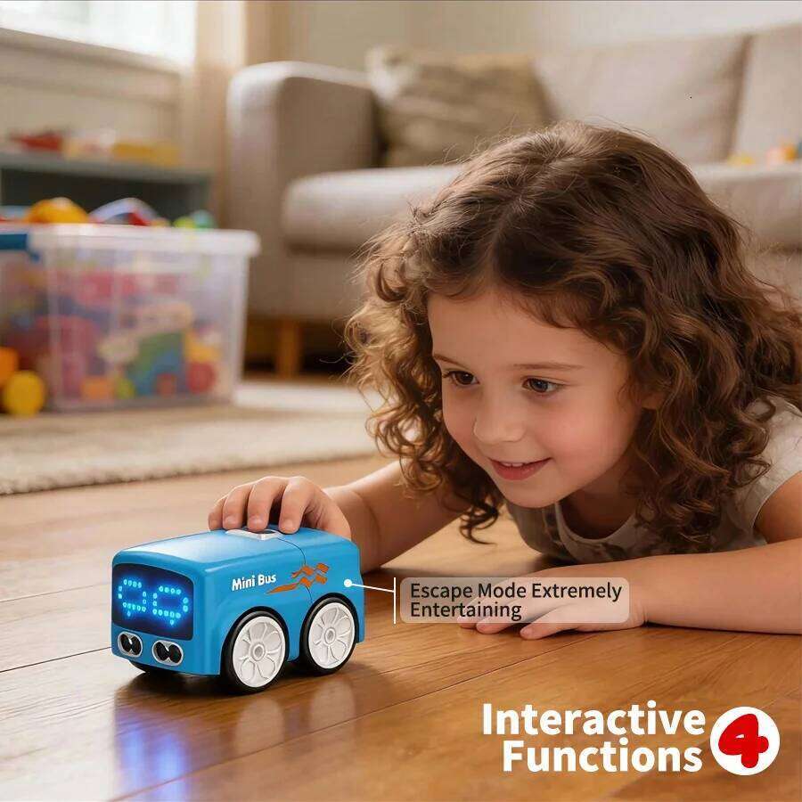 RC Mini Bus, RC-Controlled with 4 Play Modes, Funny Auto Expressions & Ideal Gift for Chiledren H260227
